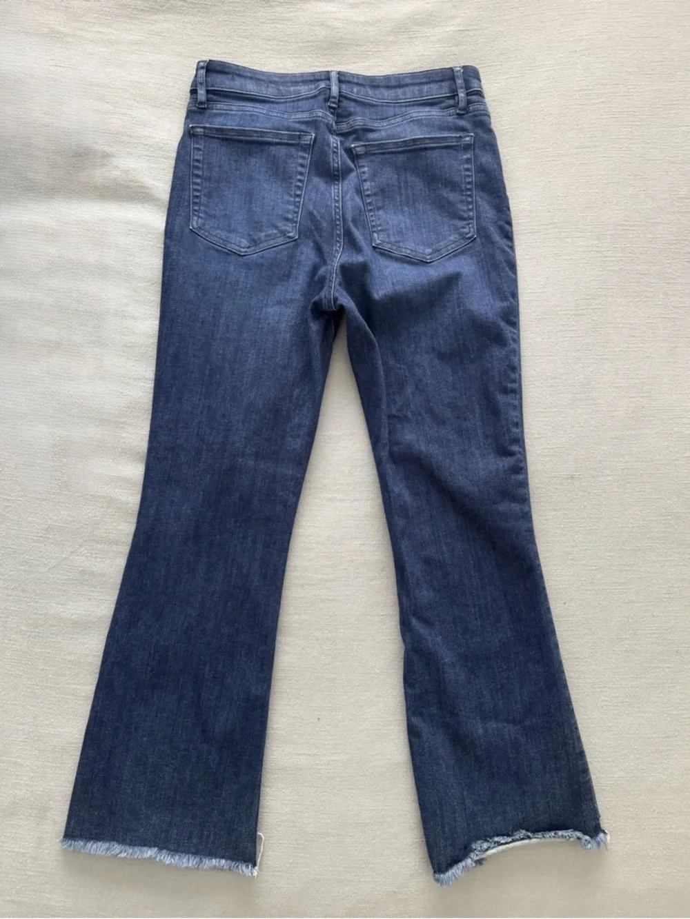 FRAME LE CROP MINI BOOT NAPLES FRAYED DESIGNER JEANS SZ 28 - Picture 8 of 16